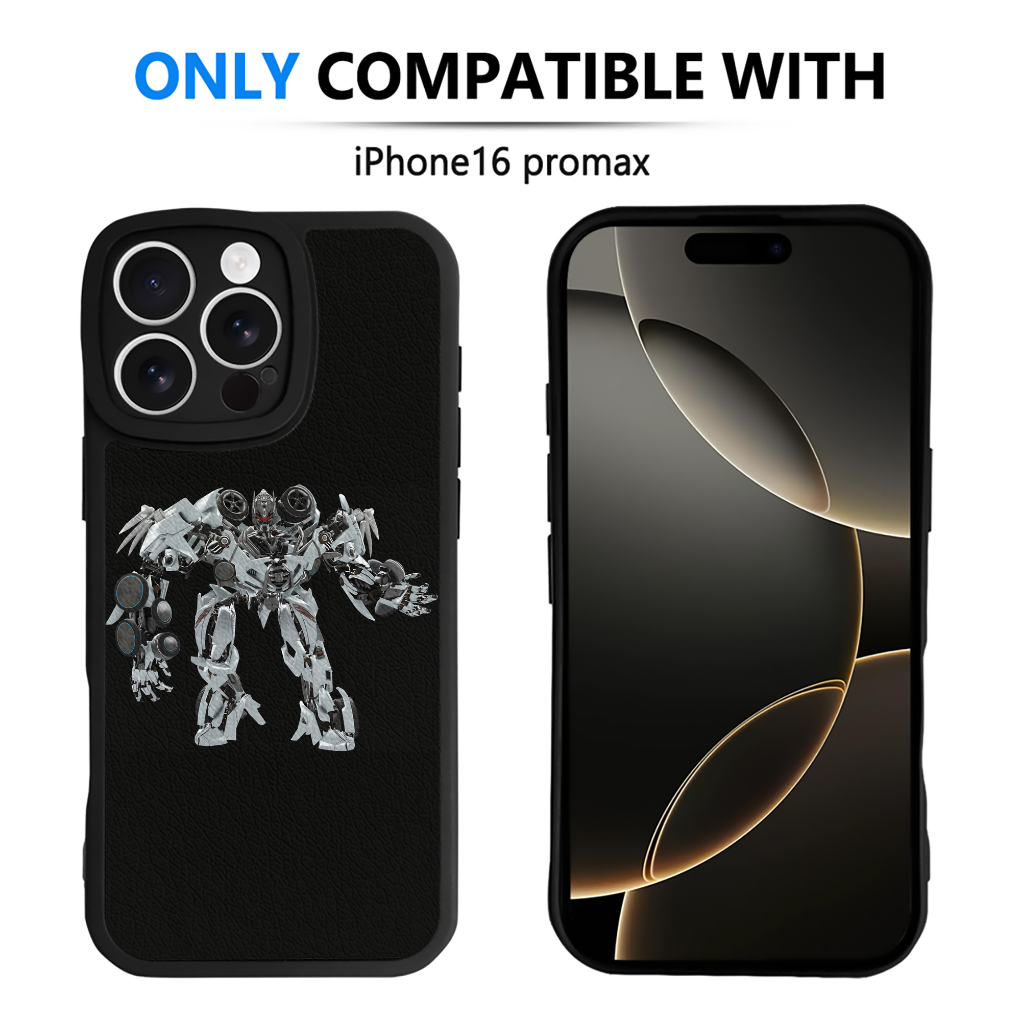 （画像用） Transformers トランスフォーマー 【iPhone 16シリーズ対応】シリコンスマホケース（レザー調） 材質：シリコン
